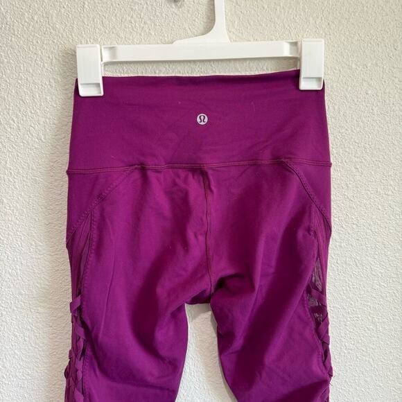 Lululemon High Times Rhythm Pant Athleisure Leggings in Chilled Grape Purple 6 - Picture 5 of 8